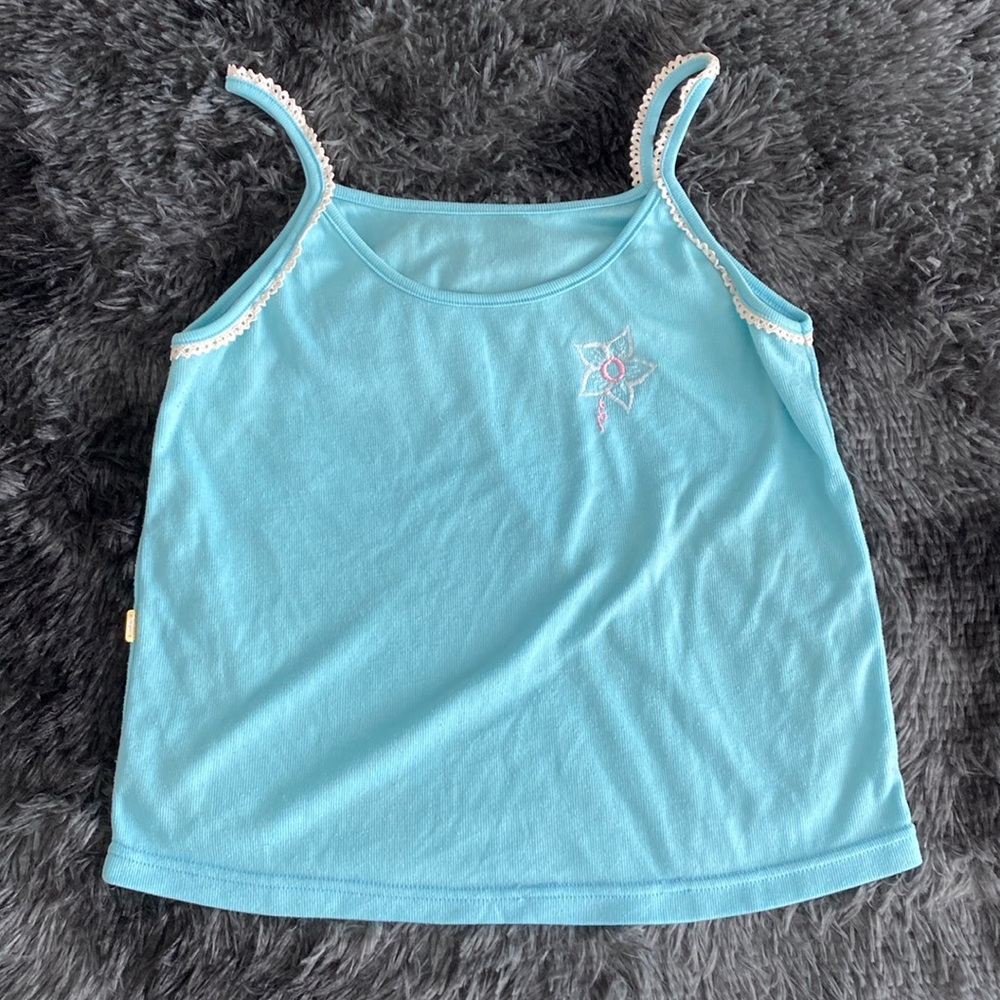 Zuhaila baby blue sleepwear tank top